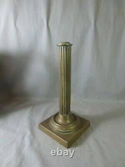 Antique Victorian Cast Brass Hinks Oil Lamp Base