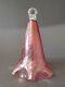 Antique Victorian Cranberry Glass Smoke Bell for Oil Lamp