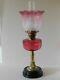 Antique Victorian Duplex Cranberry Lamp