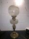 Antique Victorian Duplex Oil Lamp With Chimney & Globe Shade Not Tested 25.5