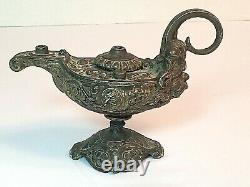 Antique Victorian, Gothic Oil Lamp With Face Cigar Lighter Possibly French