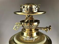 Antique Victorian Messenger's Brass Oil Lamp and Burner