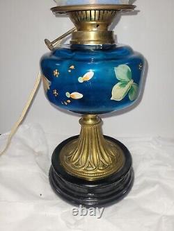 Antique Victorian Oil Lamp Converted