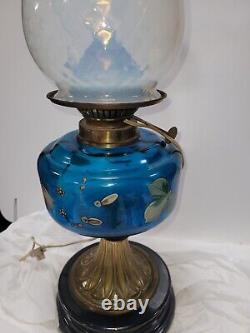 Antique Victorian Oil Lamp Converted