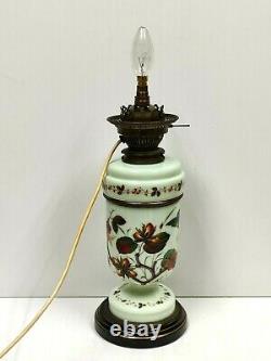 Antique Victorian Oil Lamp Converted to Electricity