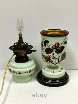 Antique Victorian Oil Lamp Converted to Electricity