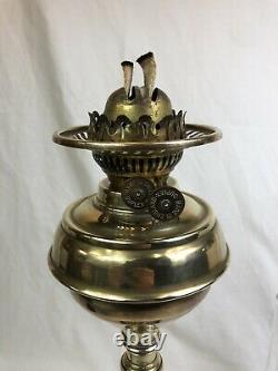 Antique Victorian Oil Lamp, Duplex, Veritas Lamp Works, England