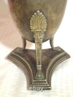 Antique Victorian Oil Lamp R. E. & S. Evered & CO. England Cranberry Etched Shade