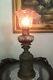 Antique Victorian Oil Lamp & Shade