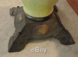 Antique Victorian Parlor Gone With The Wind American Eureka Oil Hurricane Lamp