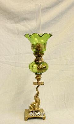 Antique Victorian Peg Oil Lamp