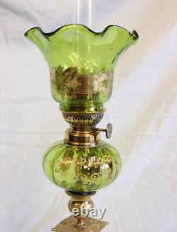 Antique Victorian Peg Oil Lamp
