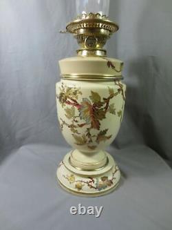 Antique Victorian Royal Worcester Hinks Oil Lamp