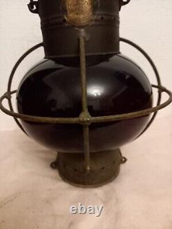 Antique Victorian Storm Lantern. Grimsby Co. Ltd