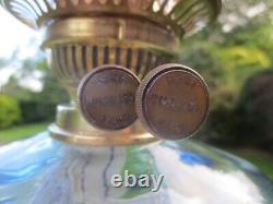 Antique Vintage Brass English Make Oil Lamp & Chimney Shepards Hut Oil Lamp