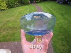 Antique Vintage Brass English Make Oil Lamp & Chimney Shepards Hut Oil Lamp