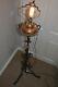 Antique Wrought Iron Telescopic Standard Oil Lamp