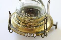 Antique bing glass kerosene burner oil lamp light victorian lighting vtg