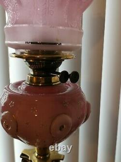 Antique large Victorian oil lamp, great condition for age