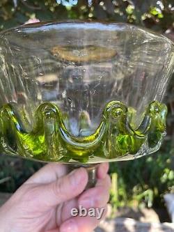 Antique large oil lamp font with green swags