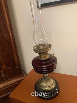 Antique victorian oil lamp