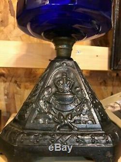 Antique victorian oil lamp