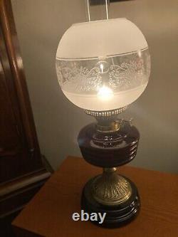 Antique victorian oil lamp