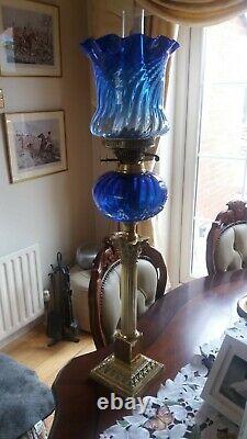 Antique victorian oil lamps