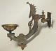 Antique vtg c1880s Victorian Eastlake OIL LAMP or Gas Light Bracket Wall Sconce