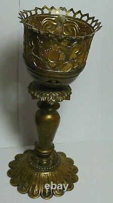 Antiques Censer Lampatka Icon Lamp Desk Imperial Russia Orthodox Church Brass