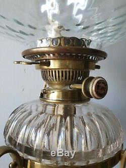 Arts And Crafts Brass Oil Lamp
