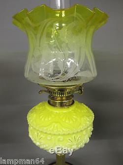 BEAUTIFUL COMPLETE VICTORIAN PALMER & Co DUPLEX OIL LAMP
