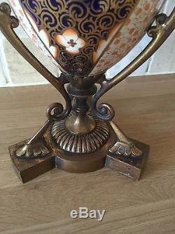 Beautiful Large Antique Imari Oil Lamp Vase