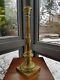 BIG Original Victorian Hinks 21mm CAST Brass Oil Lamp Base 49cm 19.5 Column A1
