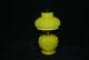 Beautiful Victorian Consolidated Cased Yellow Cosmos Mini Oil Lamp 1890's