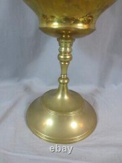 Brass & Glass English Made Oil Lamp With Chimney Shepherds Hut Oil Lamp
