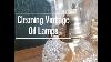 Cleaning Vintage Glass Oil Lamps