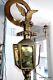 Coach Carriage Lanterns Brass Pair Antique Late Victorian Large Eagle
