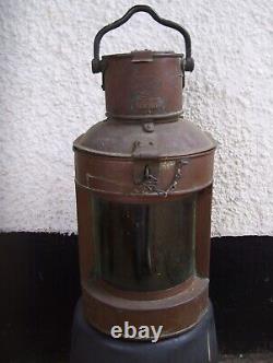 Complete+original Large Copper Ships Lamp