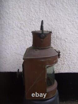 Complete+original Large Copper Ships Lamp