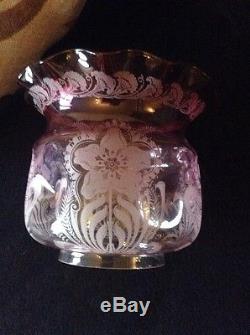 Cranberry Oil Lamp Shade
