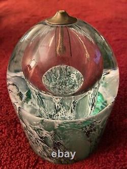 Deco Glass Oil Lamp Rare Vintage Victorian Art Nouveau Murano Style