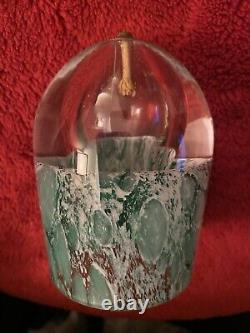 Deco Glass Oil Lamp Rare Vintage Victorian Art Nouveau Murano Style