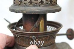 Ehrich & Graetz Berlin Old Oil Lamp With Rise & Fall Burner Triumph Patent Lampe