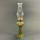 Elegant Antique Pressed Opalescent Glass Oil Kerosene Lamp Lantern Chimney