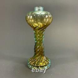 Elegant Antique Pressed Opalescent Glass Oil Kerosene Lamp Lantern Chimney