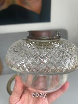 F&C Osler supercut glass large oil lamp