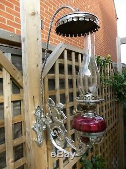 Genuine Antique Angel Oil Lamp Gypsy Vardo Travellers Showmans Van