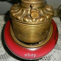 Gorgeous Antique Gone With The Wind Oil/ Electric Old Parlor Victorian Lamp L@@k
