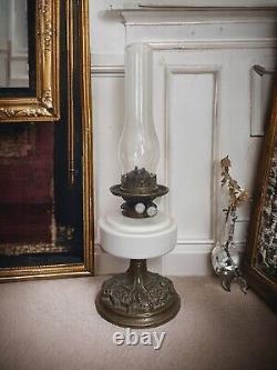 Gorgeous Antique Victorian H & B Birmingham Oil Lamp